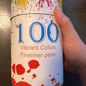 100 Vibrant Colors Fineliner Pens